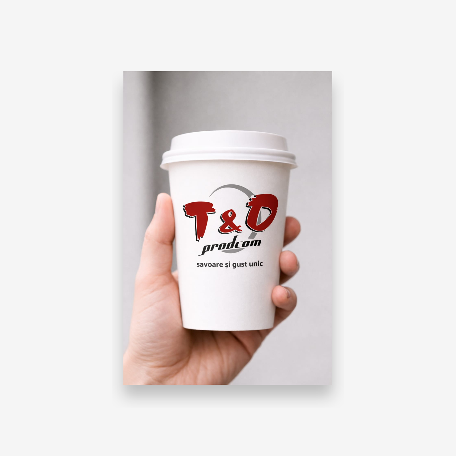 Mockup pahar personalizat cafenea