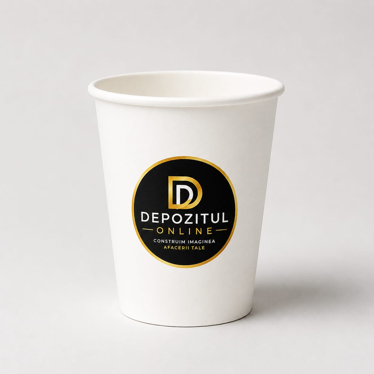 Pahar alb personalizat cu logo Depozitul Online